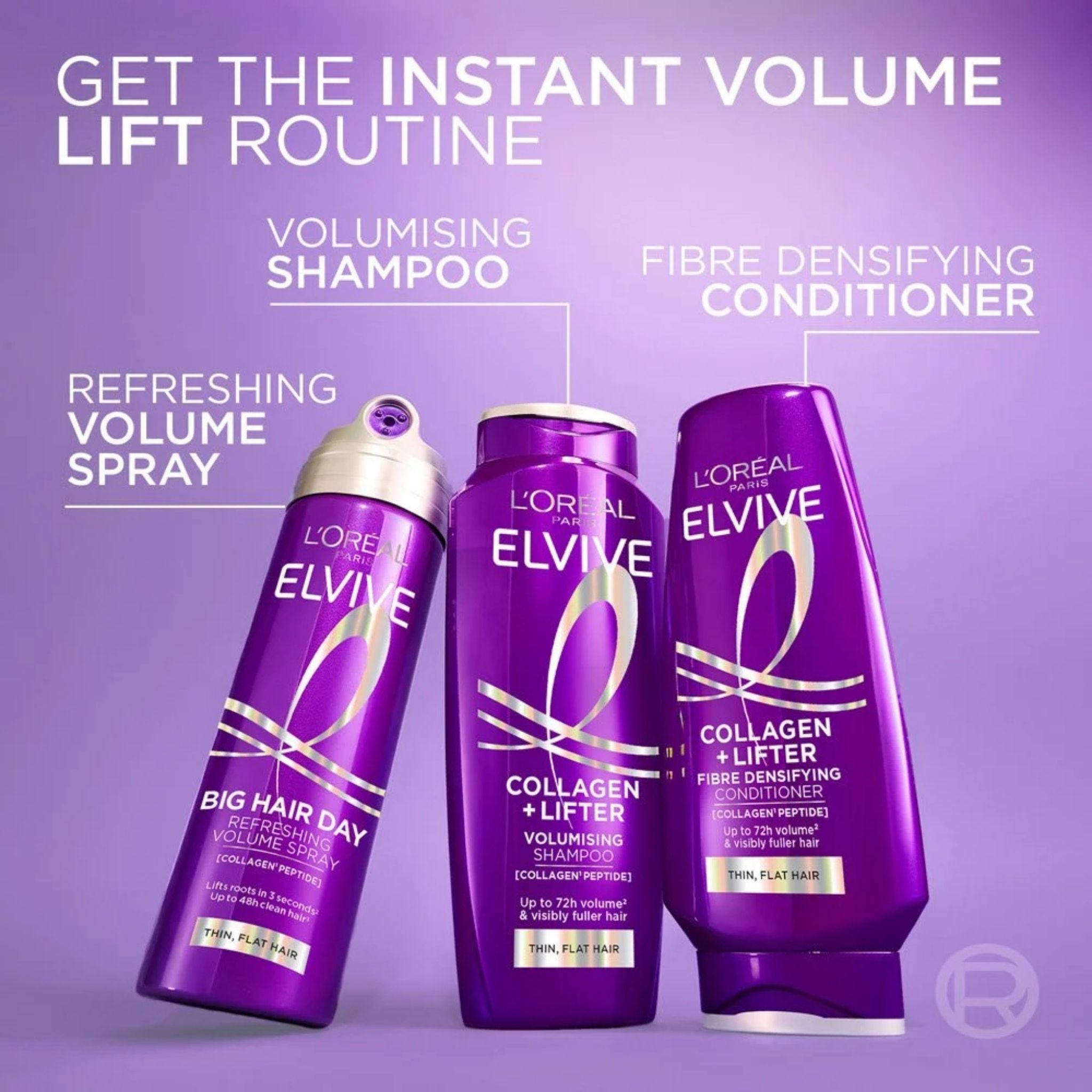 L’Oreal Paris Elvive Collagen Lifter Volumising Shampoo For Thin and Flat Hair - Shampoo