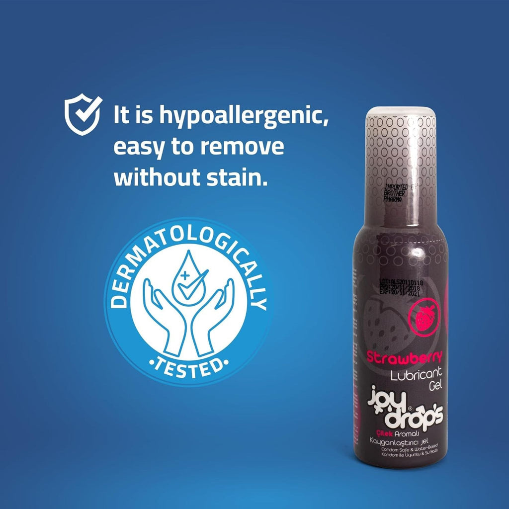 Joy Drops Strawberry Aromatic Lubricant Gels - Condoms & Contraceptives