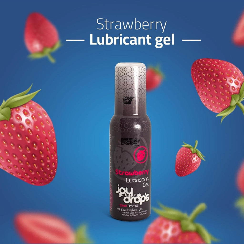 Joy Drops Strawberry Aromatic Lubricant Gels - Condoms & Contraceptives