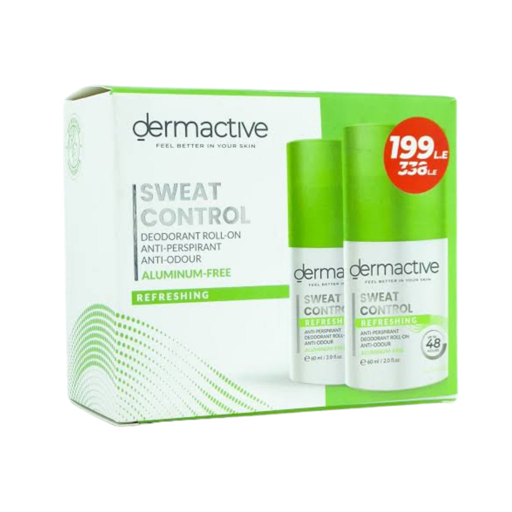 Dermactive Sweat Control Refreshing Roll-On Promo Pack 1+1 - Deodorants