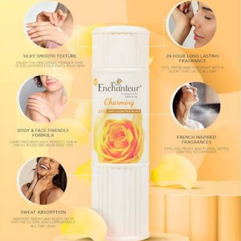 Enchanteur Charming Perfumed Talcum Powder - Baby Powder