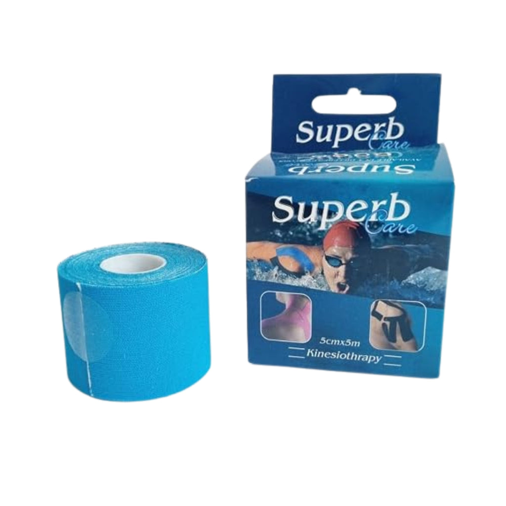 Superb Care 5*5 + Superb Care 5*1/2 Superb Care Athletic Kinesiology Muscle Support Tape Pack