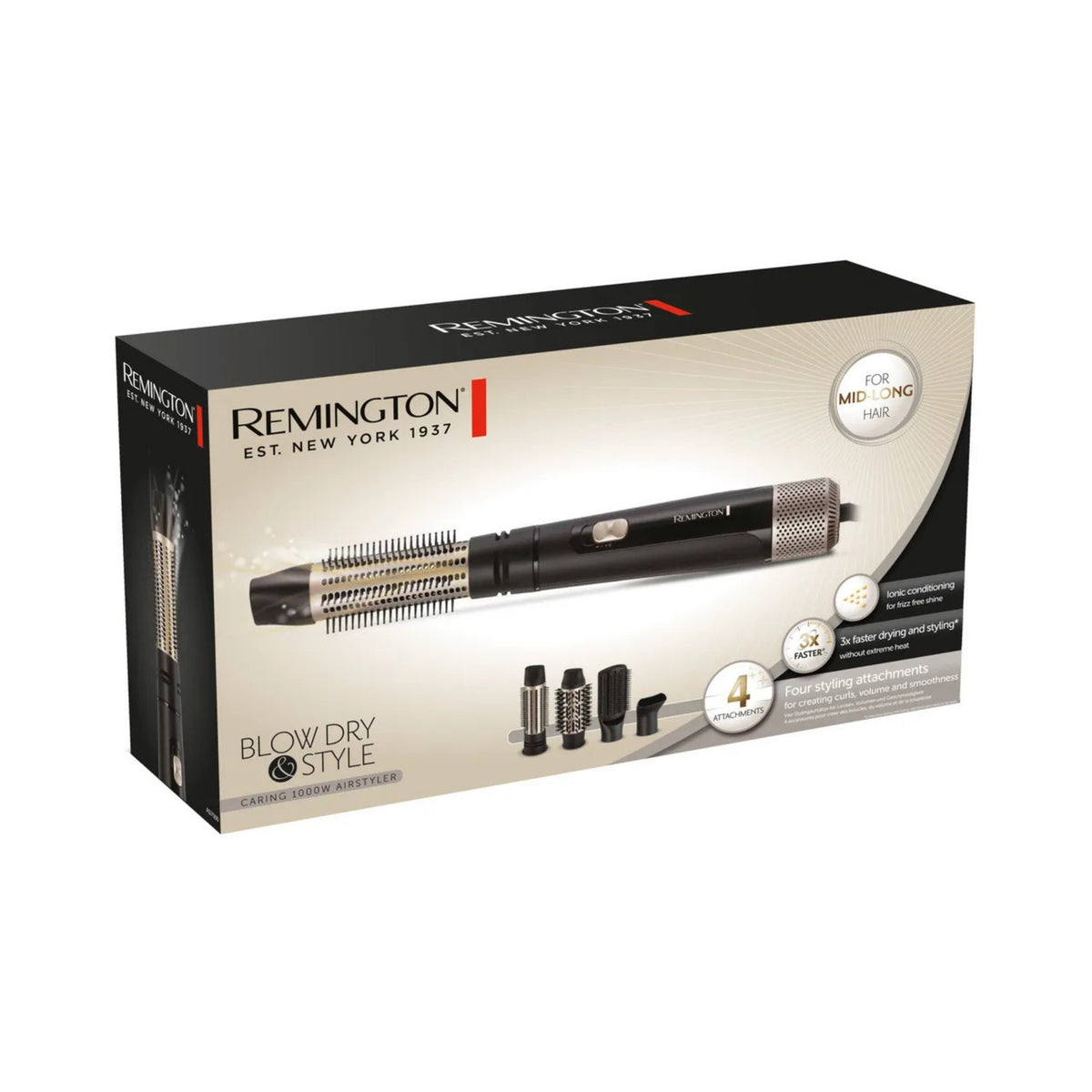 Remington Blow Dry & Style Caring 1000W Airstyler Model AS7500 - Hair Dryers