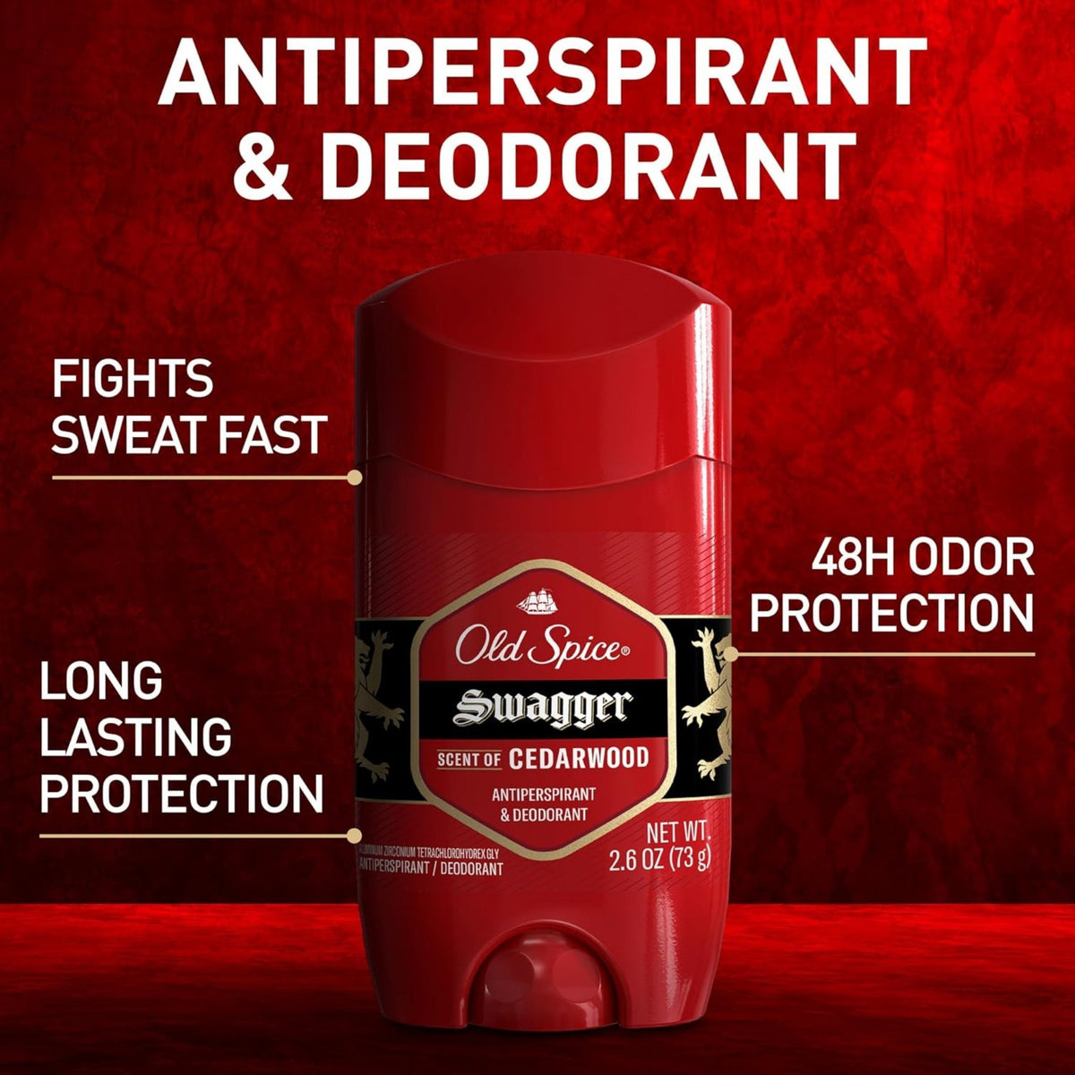 Old Spice Red Collection Swagger Scent Invisible Solid Antiperspirant and Deodorant for Men - Deodorants & Antiperspirants