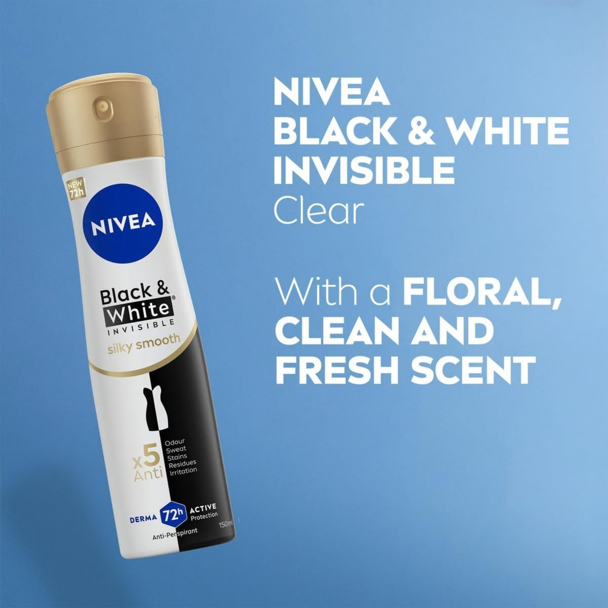 NIVEA Women Black & White Silky Smooth Deodorants Spray 25% OFF