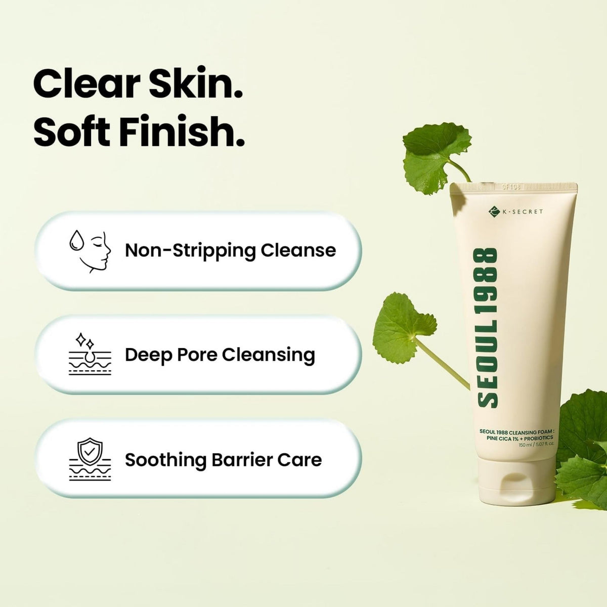 K-Secret SEOUL 1988 Cleansing Oil: Pine Cica 1% + Probiotics - Cleansing Oil