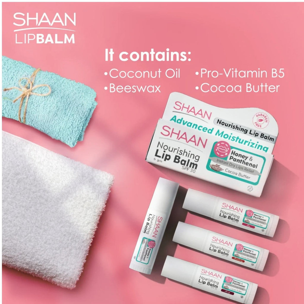 Shaan Lip Balm Cocoa Butter - Lip Care