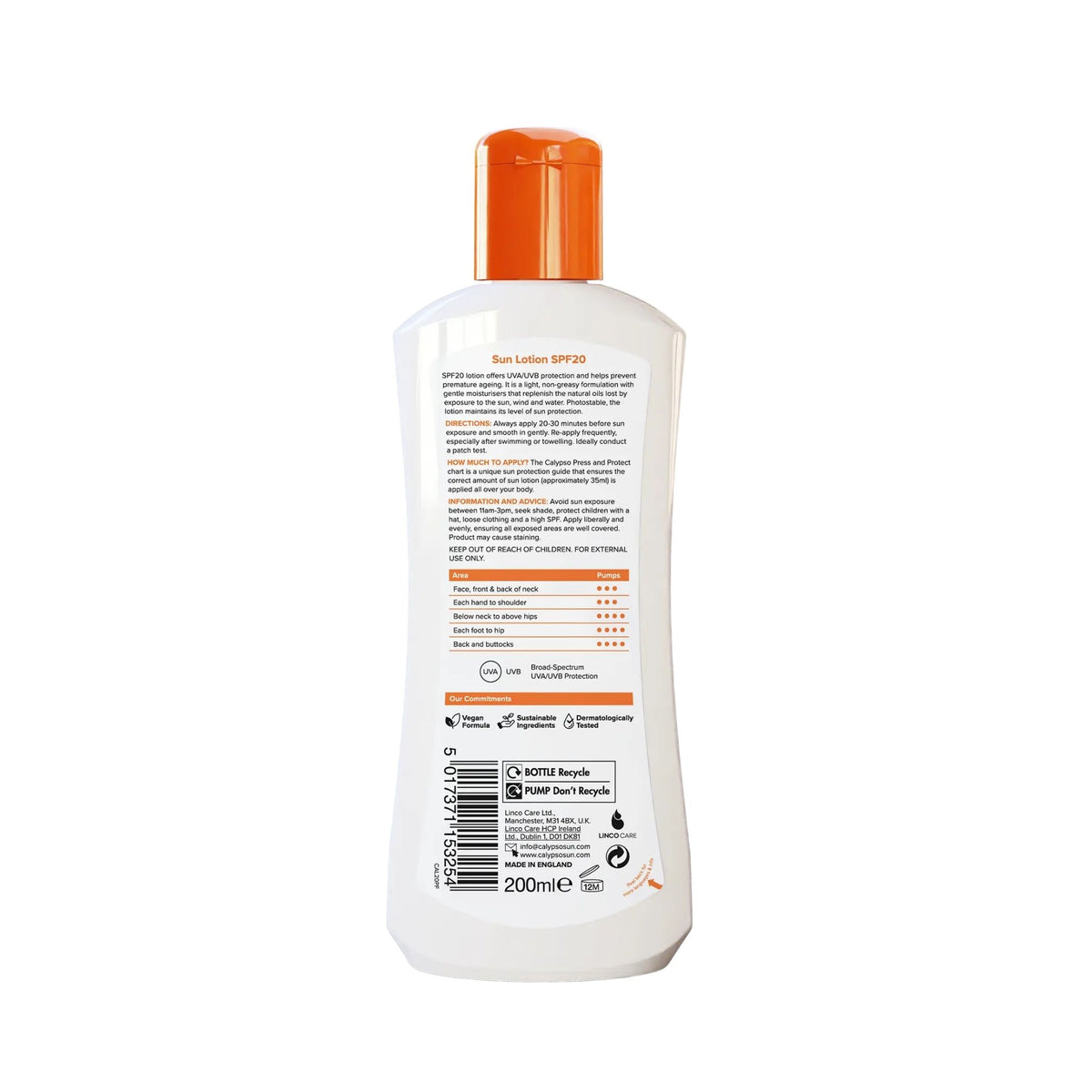 Calypso Sun Lotion Moisturising SPF 20 - Sunscreen Lotion