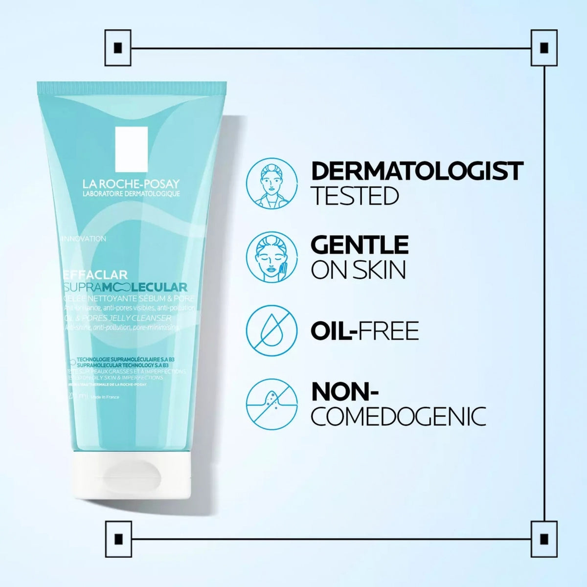 La Roche Posay Effaclar Supramolecular Oil and Pores Jelly Cleanser - Face Wash