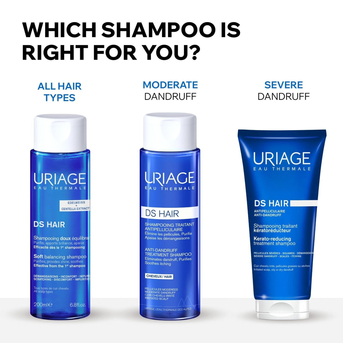 Uriage DS HAIR Anti-Dandruff Treatment Shampoo - Shampoo