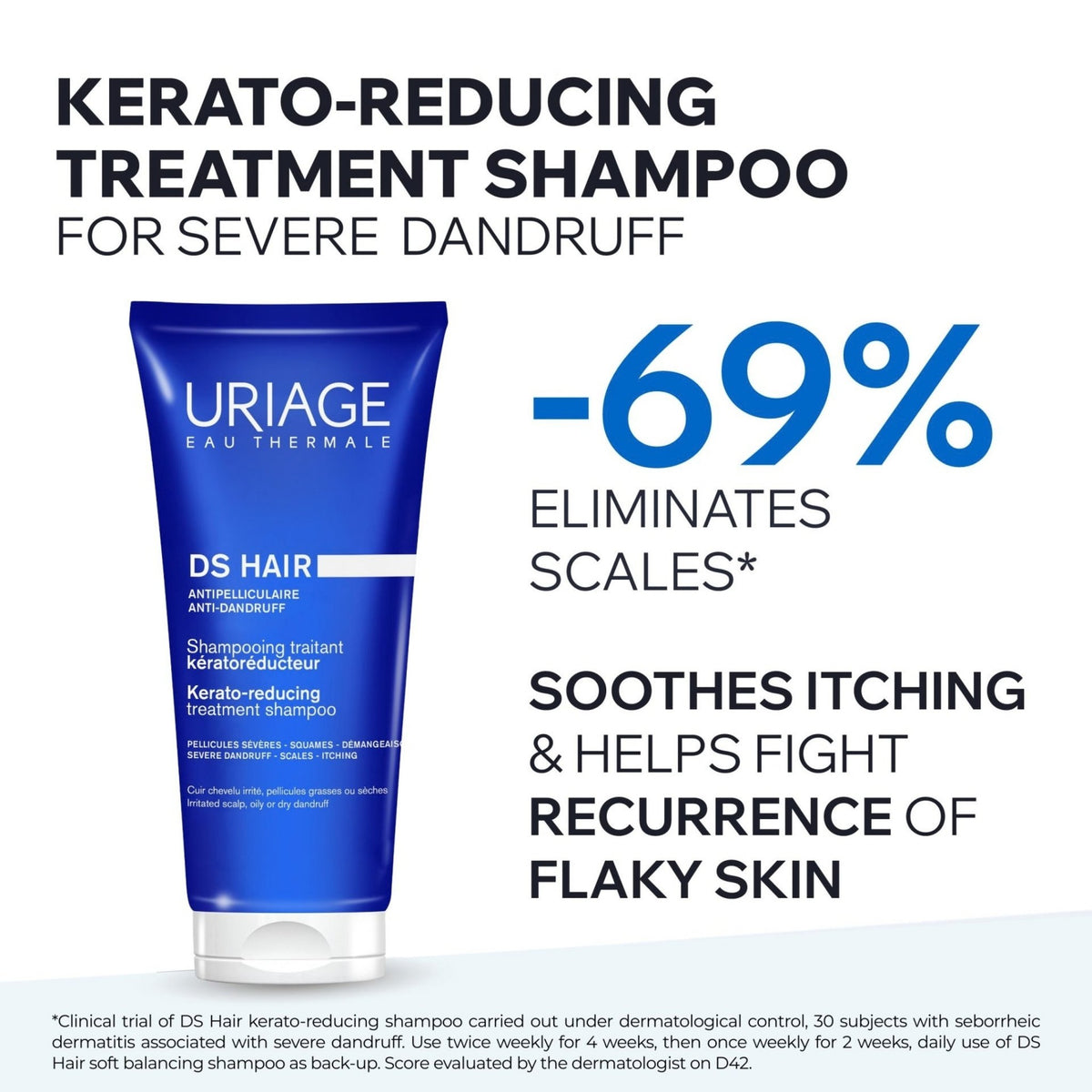 Uriage DS Hair Kerato-Reducing Treatment Shampoo - Shampoo