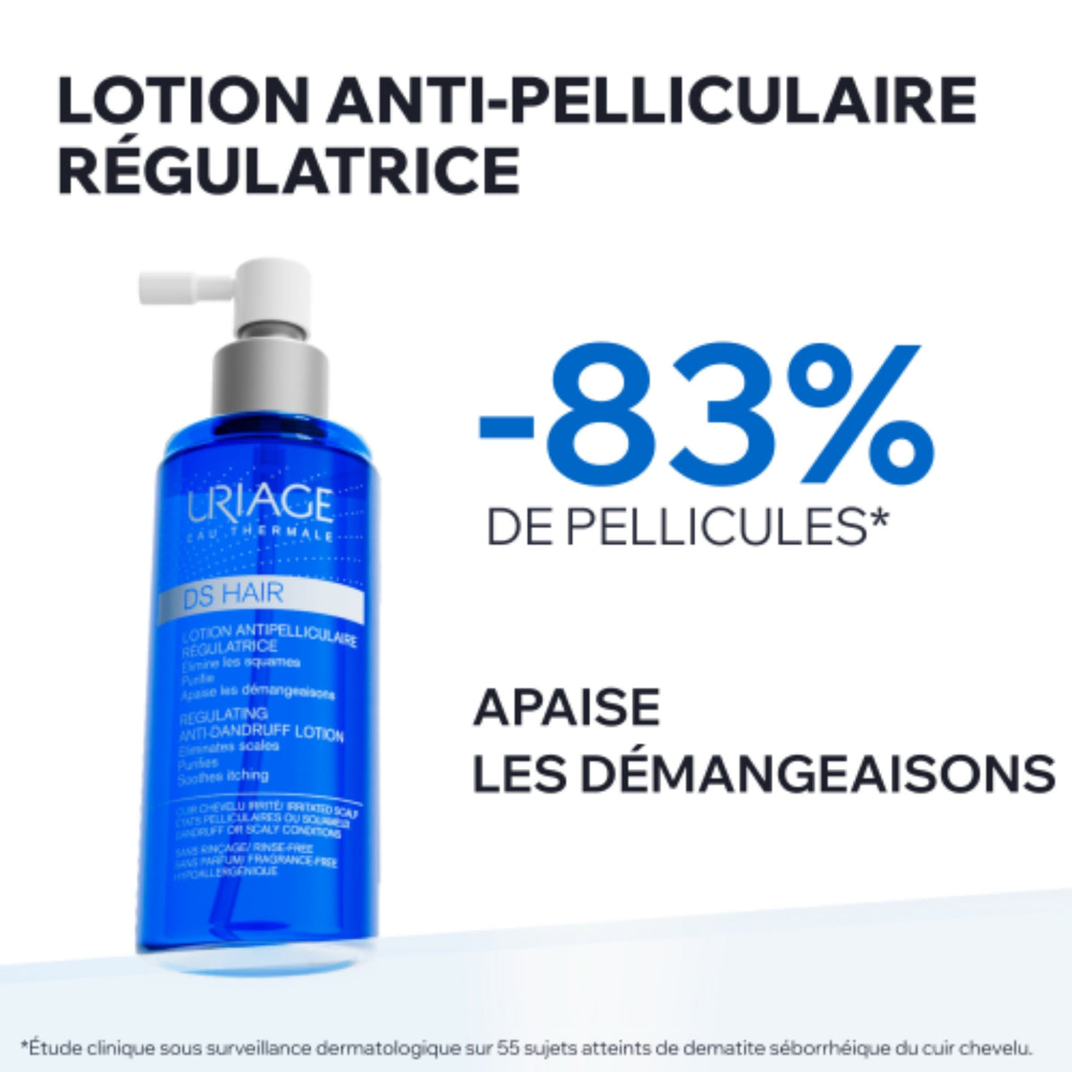 Uriage DS HAIR Regulating Anti-Dandruff Lotion - Scalp Treatments & Scalp Serums