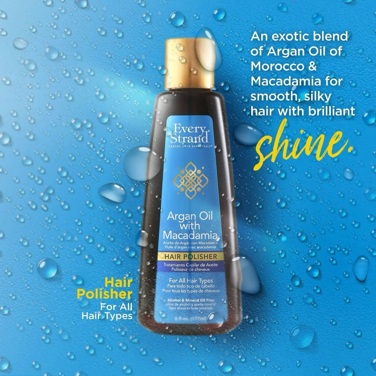 Every Strand Argan Oil with Macadamia Hair Polisher - Hair Serums