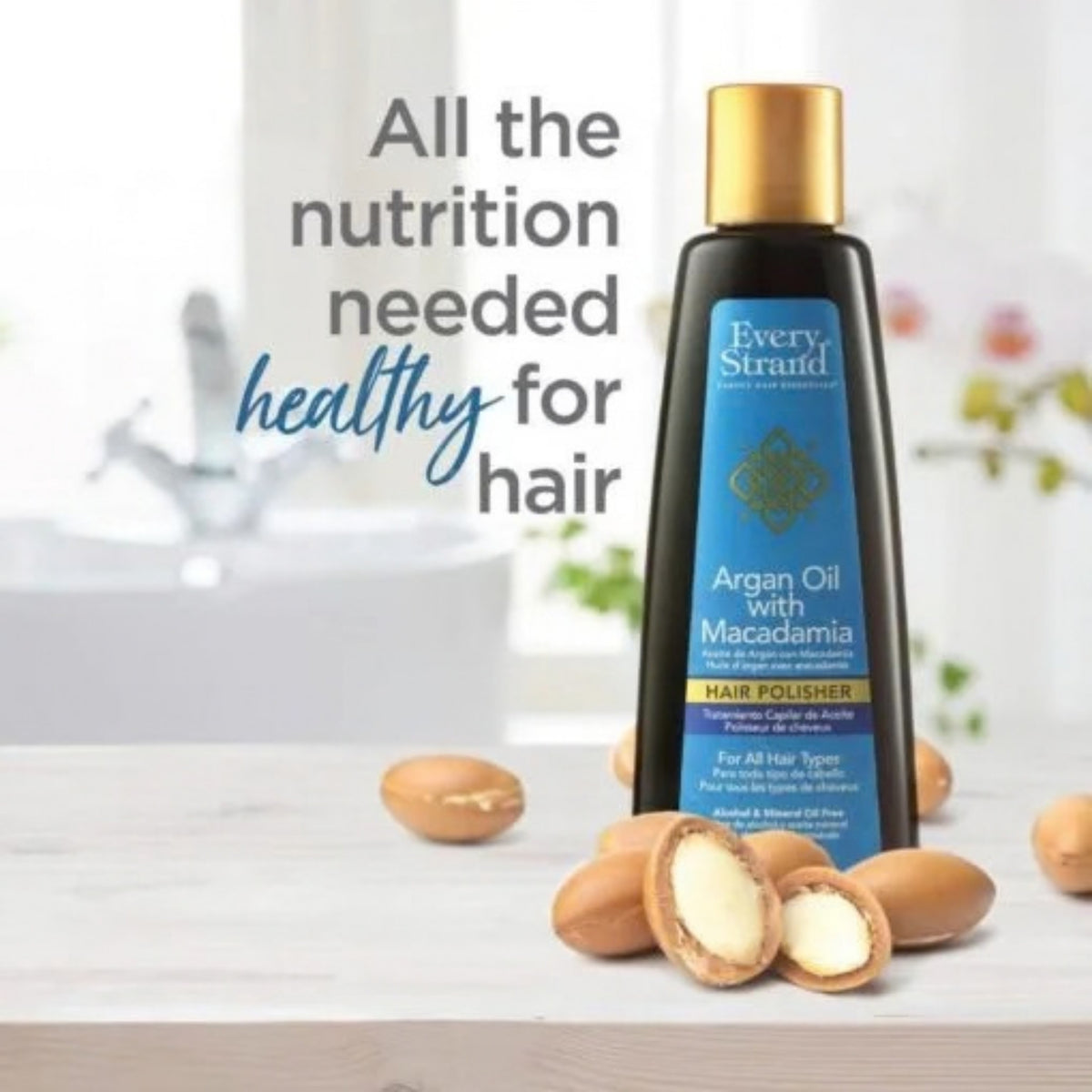 Every Strand Argan Oil with Macadamia Hair Polisher - Hair Serums