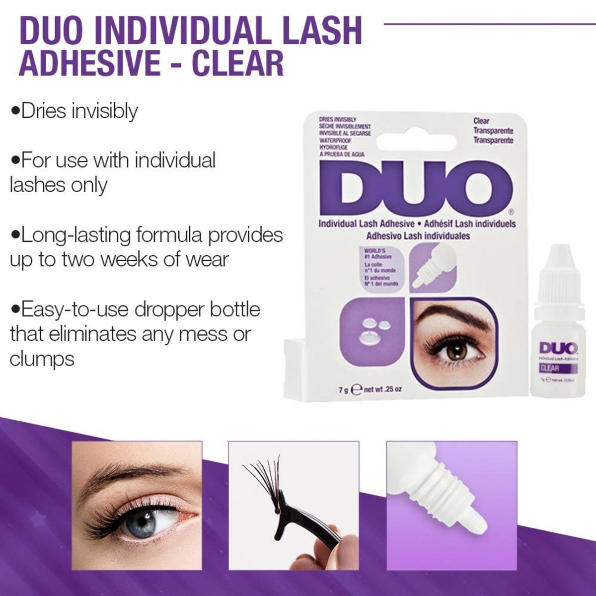 Ardell DUO Individual Lash Adhesive Clear - False Lashes & Glue
