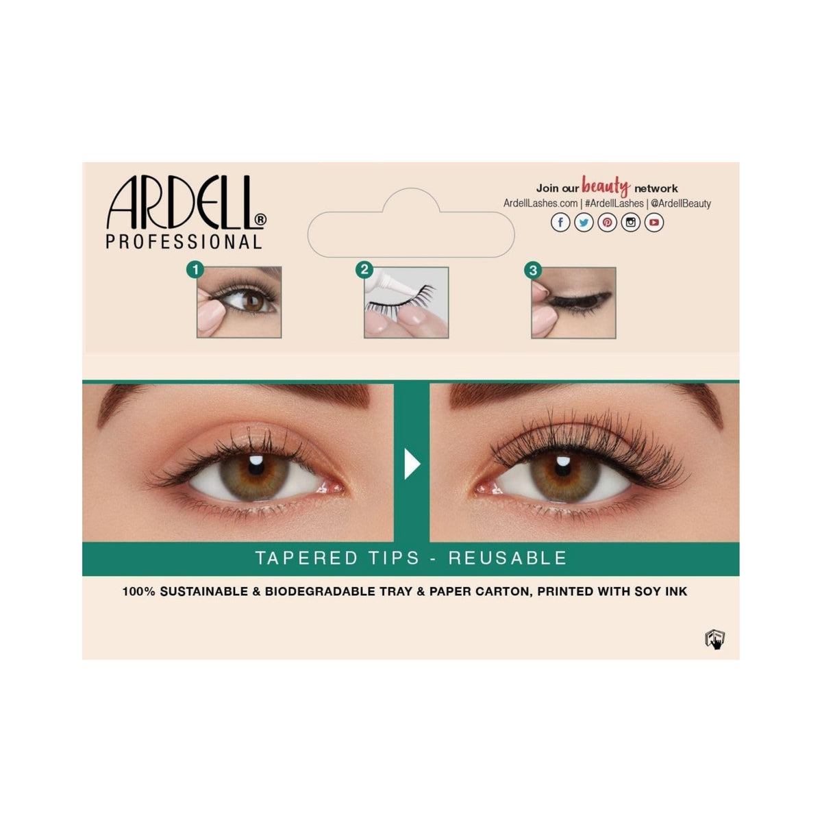 Ardell Eco Lashes No. 454 - False Lashes & Glue