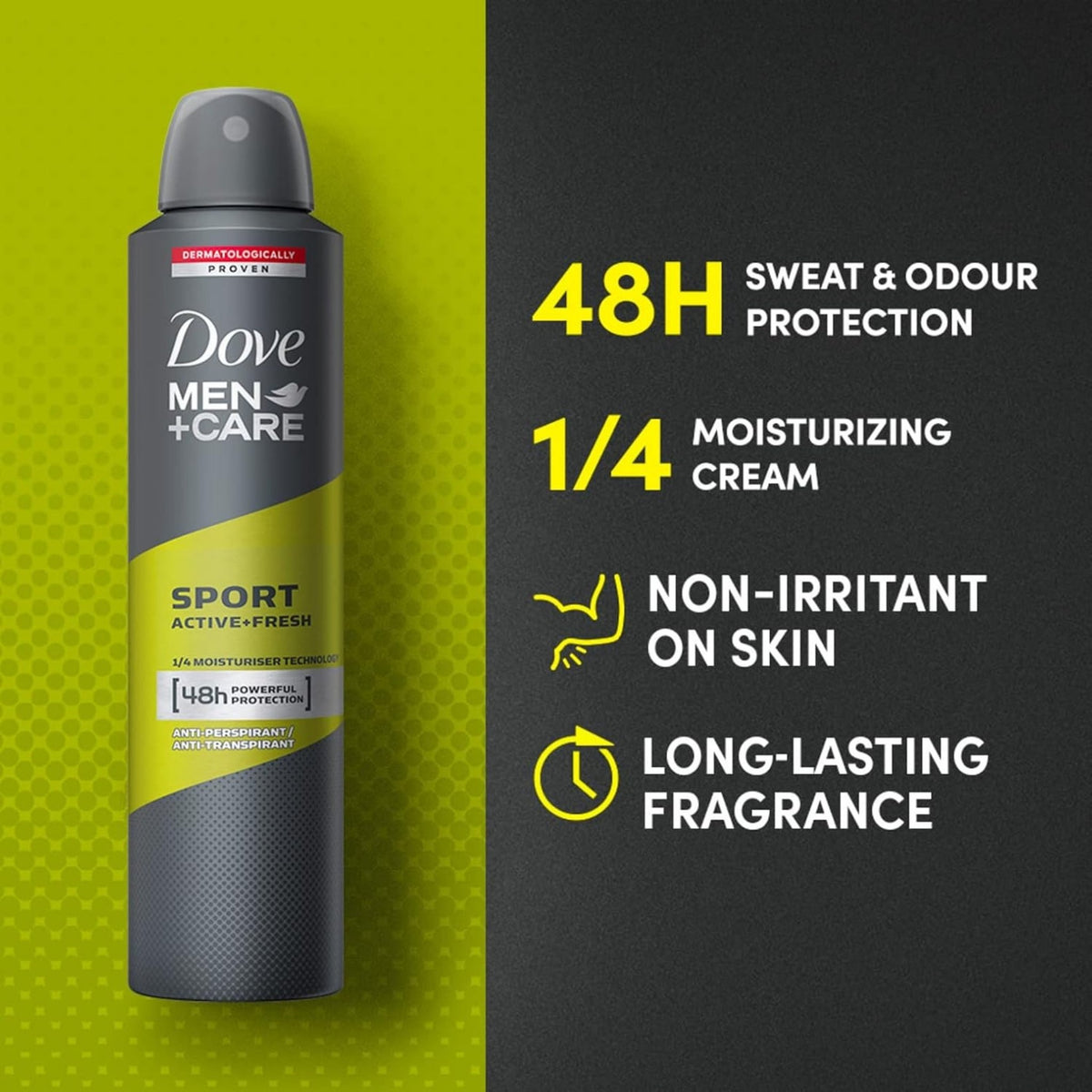 Dove Men+Care Sport Active+Fresh Antiperspirant Deodorant Spray - Deodorants