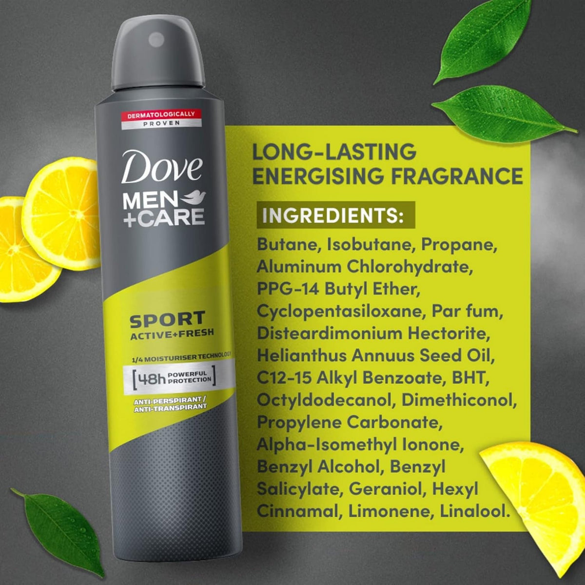 Dove Men+Care Sport Active+Fresh Antiperspirant Deodorant Spray - Deodorants