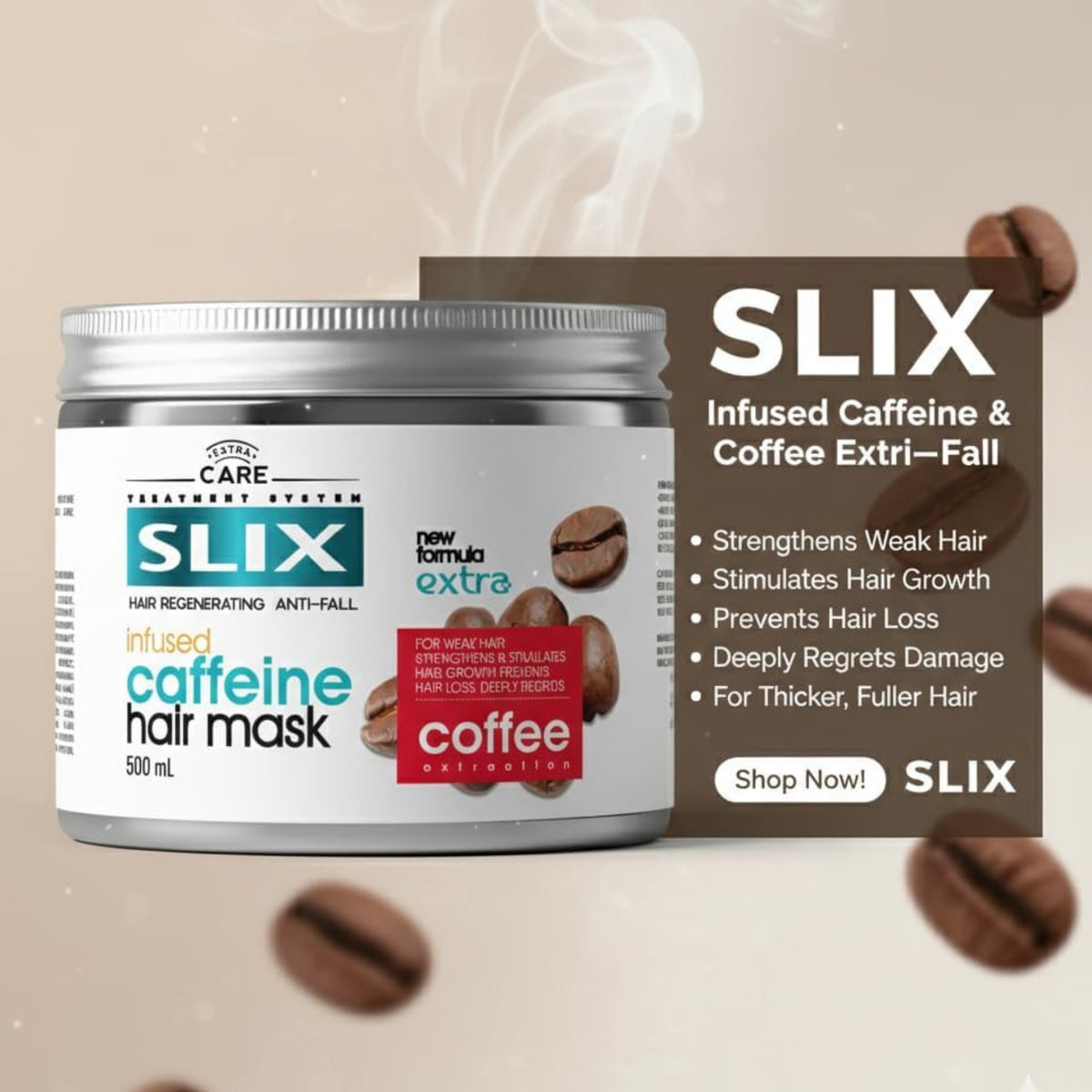 Slix Hair Regenerating Anti-Hair Fall Hair Mask - Hair Masks