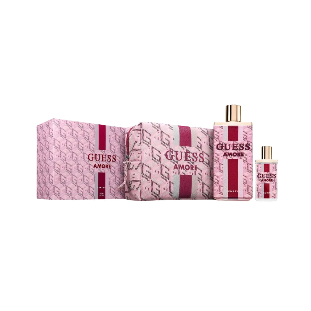 Guess Amore Venezia Unisex Gift Set - Eau de Toilette 100ml + Travel Size 7.5ml + Cosmetic Bag