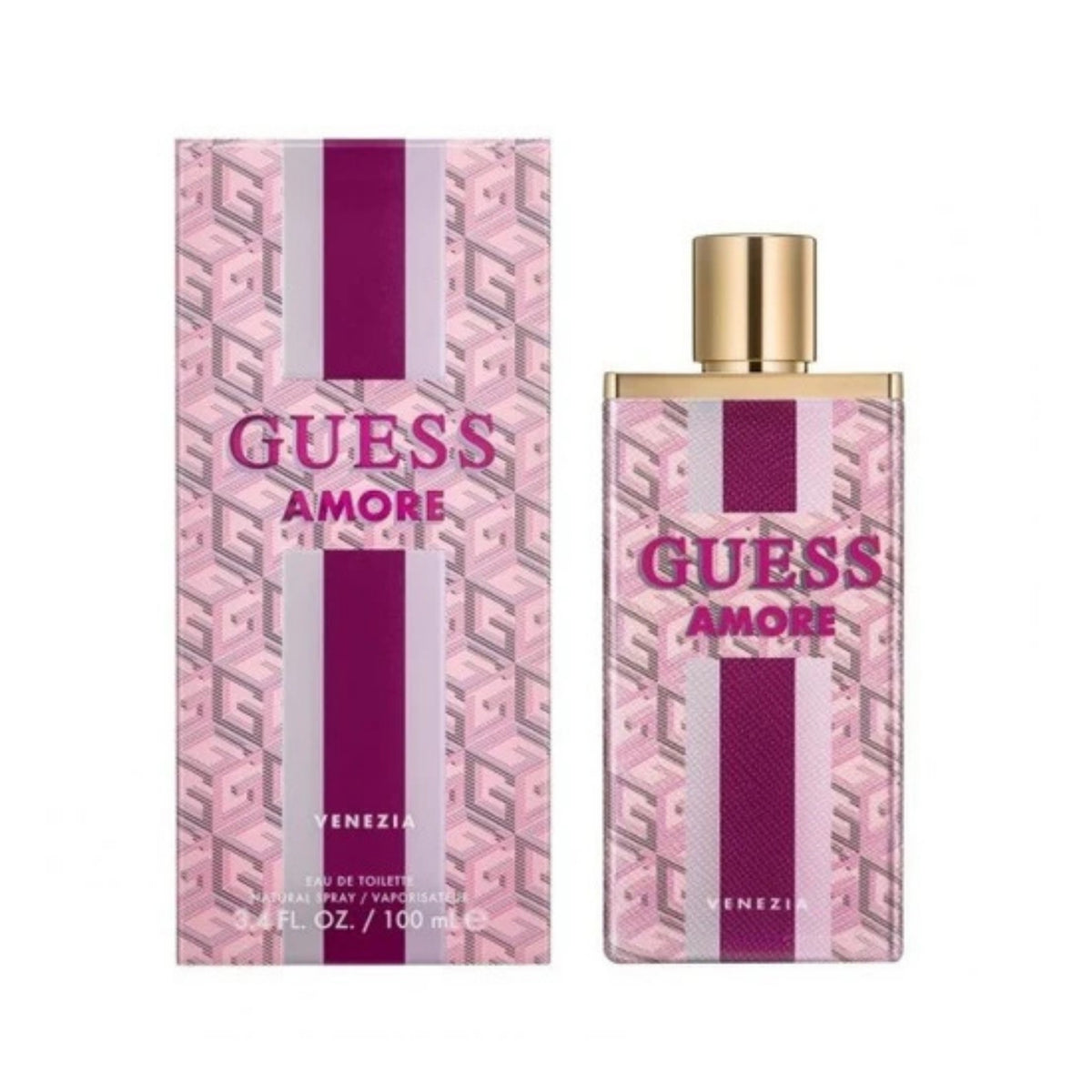 Guess Amore Venezia Unisex Gift Set - Eau de Toilette 100ml + Travel Size 7.5ml + Cosmetic Bag