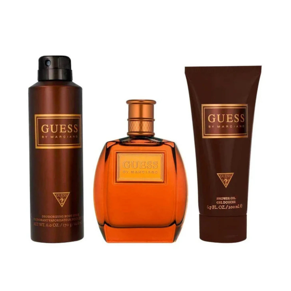 Guess by Marciano for Men Gift Set - Eau de Toilette 100ml + Shower Gel 200ml + Deodorant Body Spray 226ml