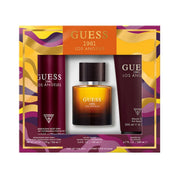Guess Men's 1981 Los Angeles Gift Set - Eau de Toilette 100ml + Deodorant Body Spray 226ml + Shower Gel 200ml