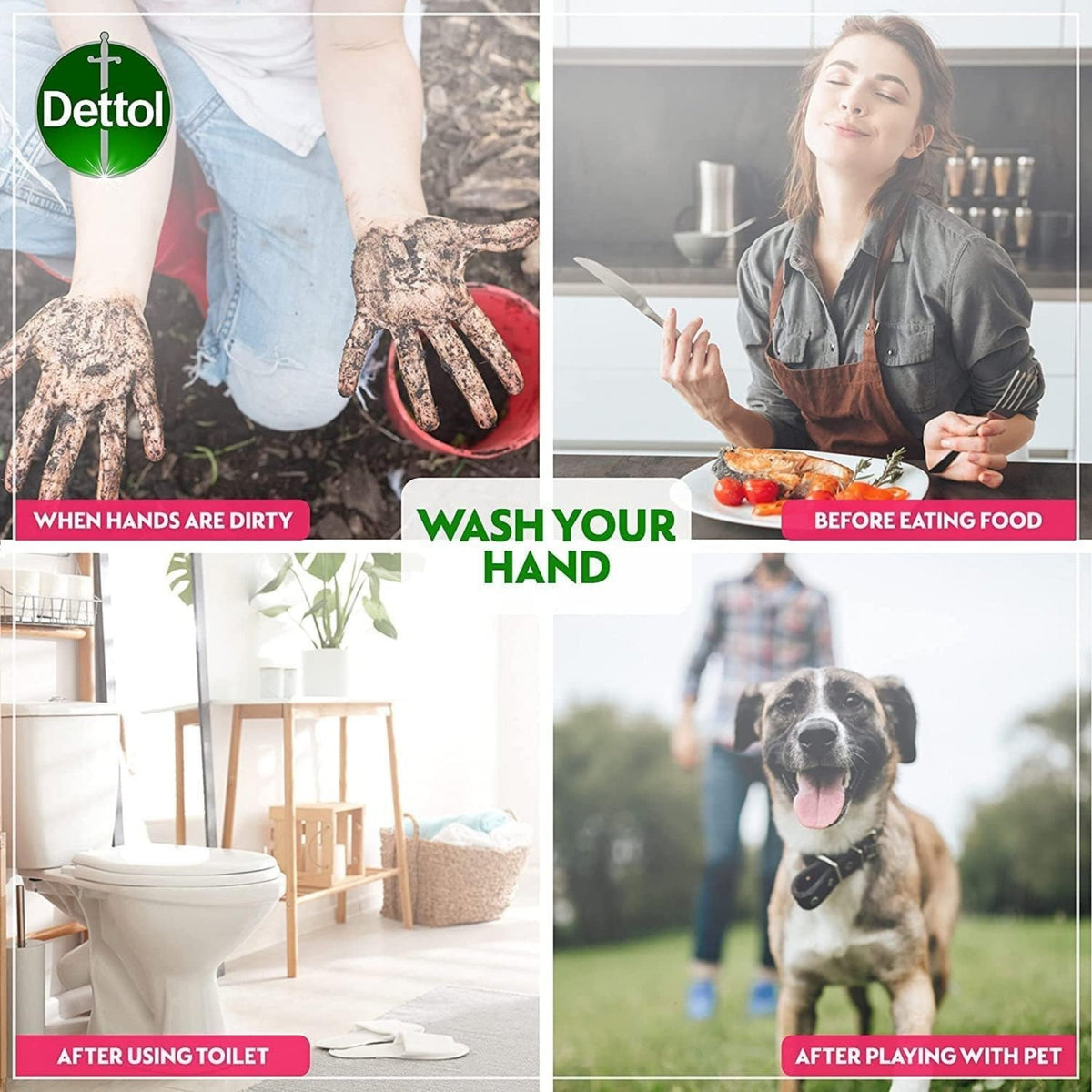 Dettol Skincare Liquid Handwash Pump Rose & Sakura Blossom 25% OFF