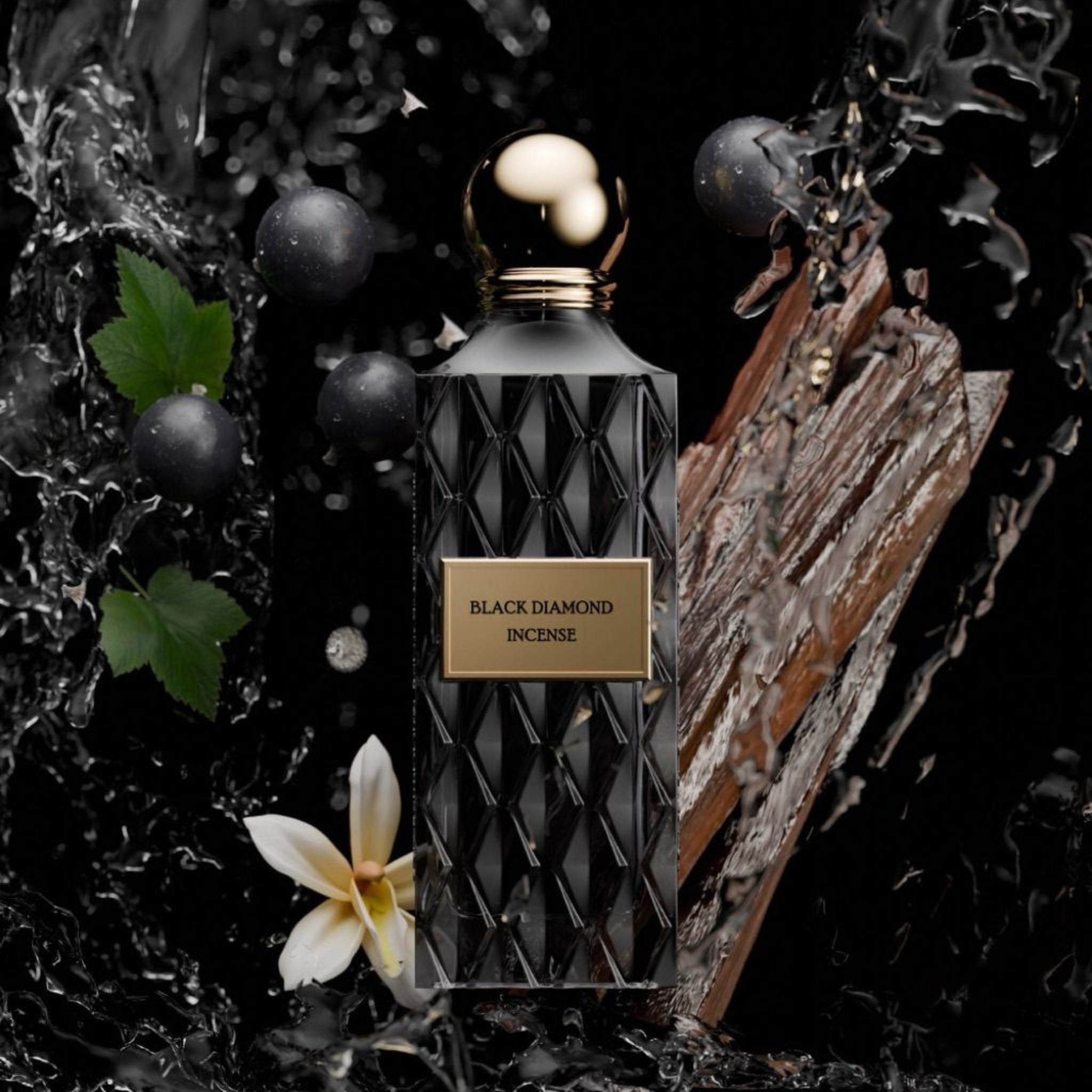 Ibrahim Al Qurashi Black Diamond Incense - Eau de Parfum