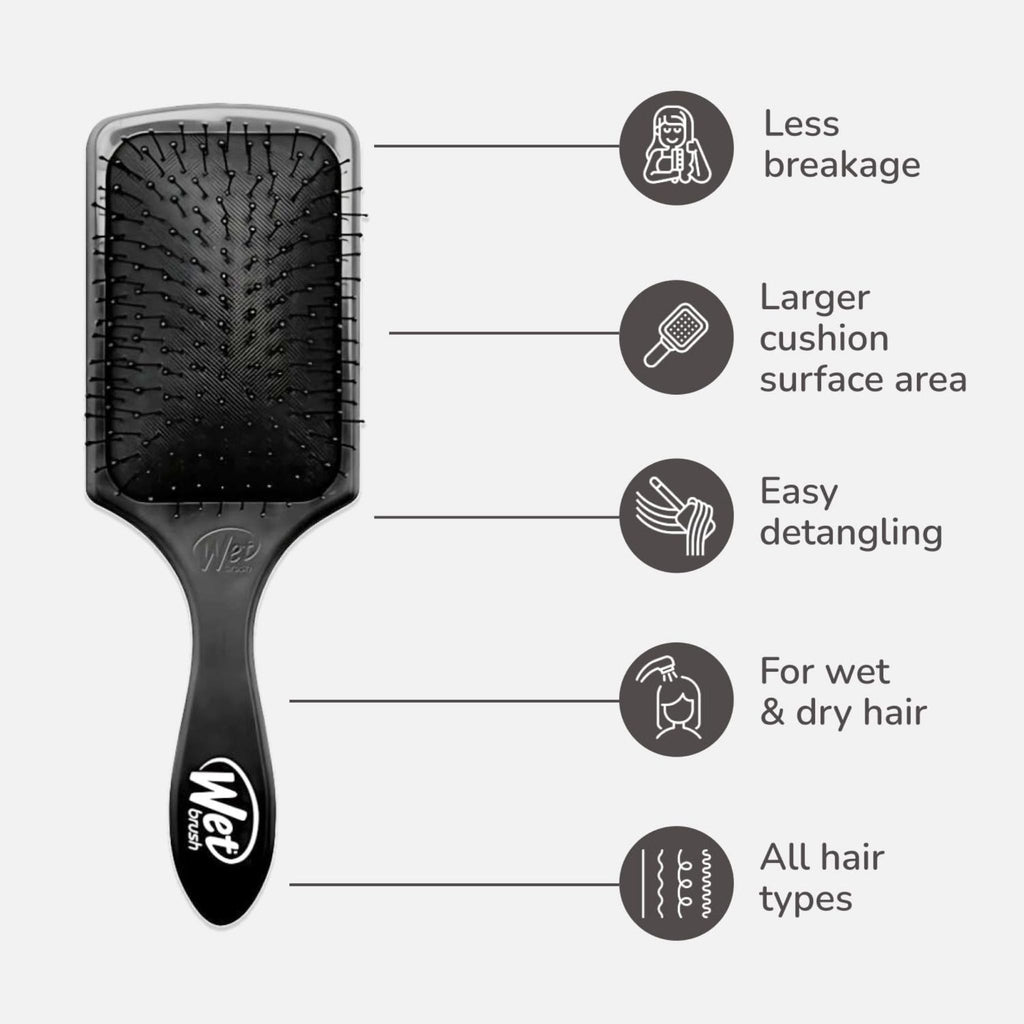 Wet Brush Paddle Detangle Black - Hair Brushes