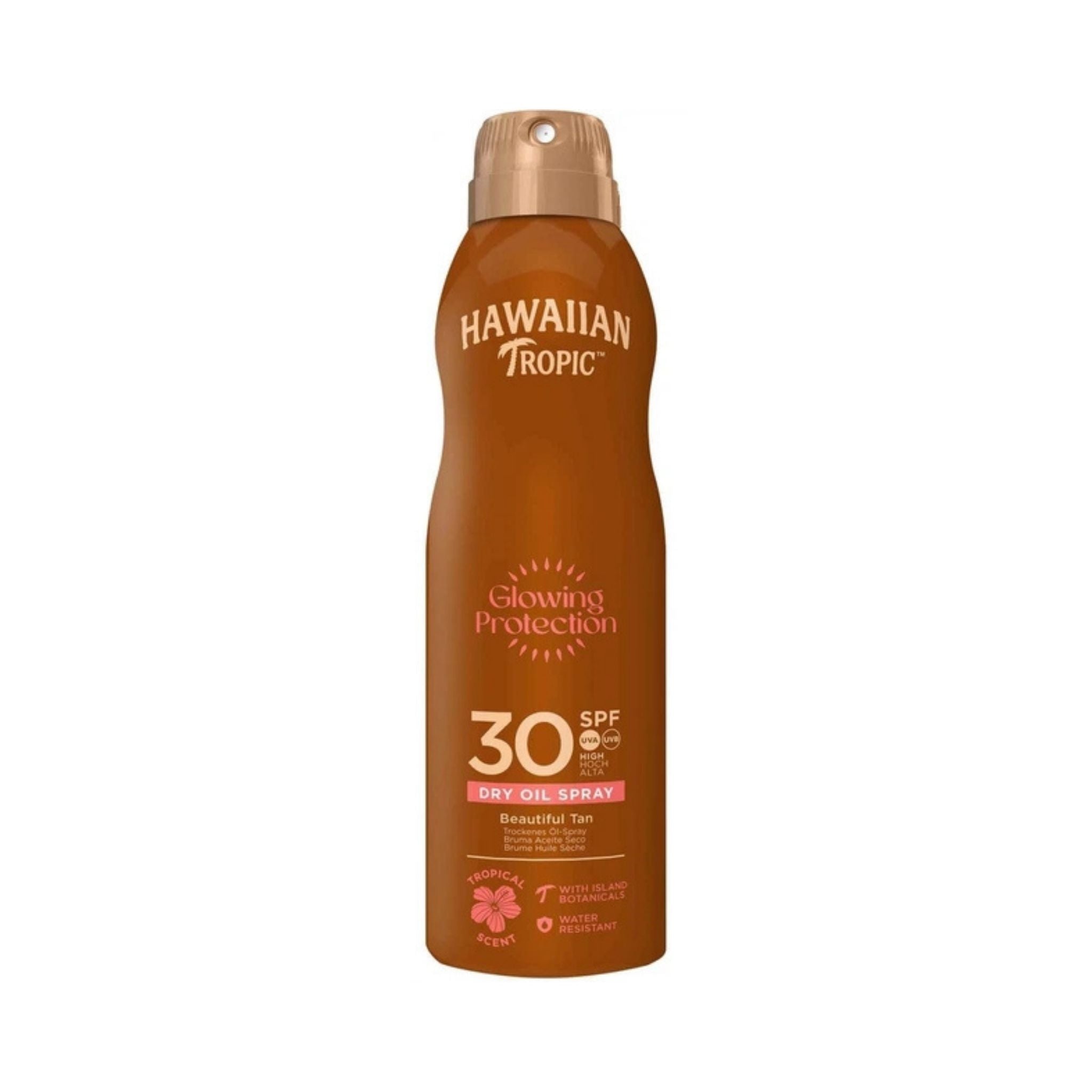 Hawaiian Tropic Glowing Protection Dry Oil Spray Spf30 - Tanners & Bronzers Main image