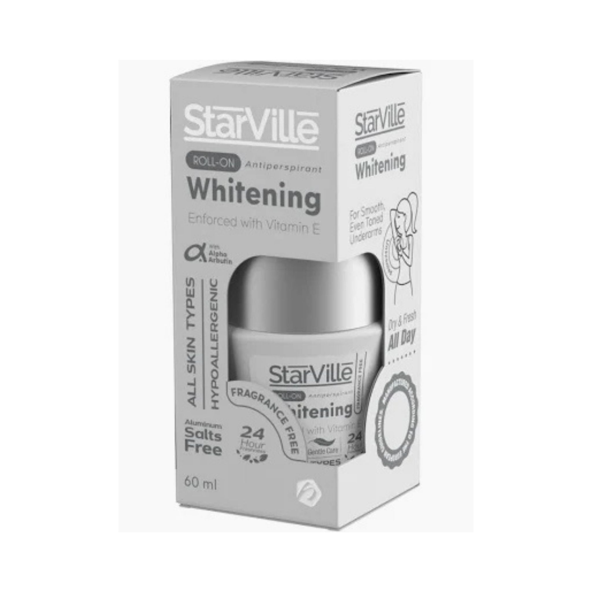 StarVille Whitening Roll On Fragrance Free - Deodorants & Antiperspirants