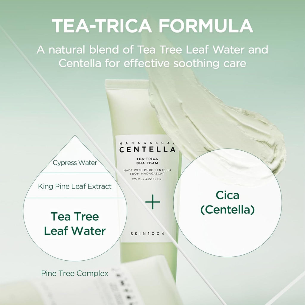 SKIN1004 Centella Tea-Trica BHA Foam - Face Wash Foam
