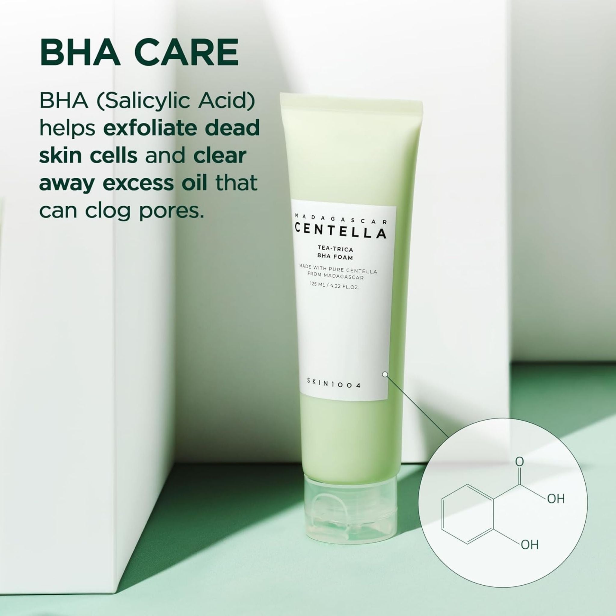 SKIN1004 Centella Tea-Trica BHA Foam - Face Wash Foam