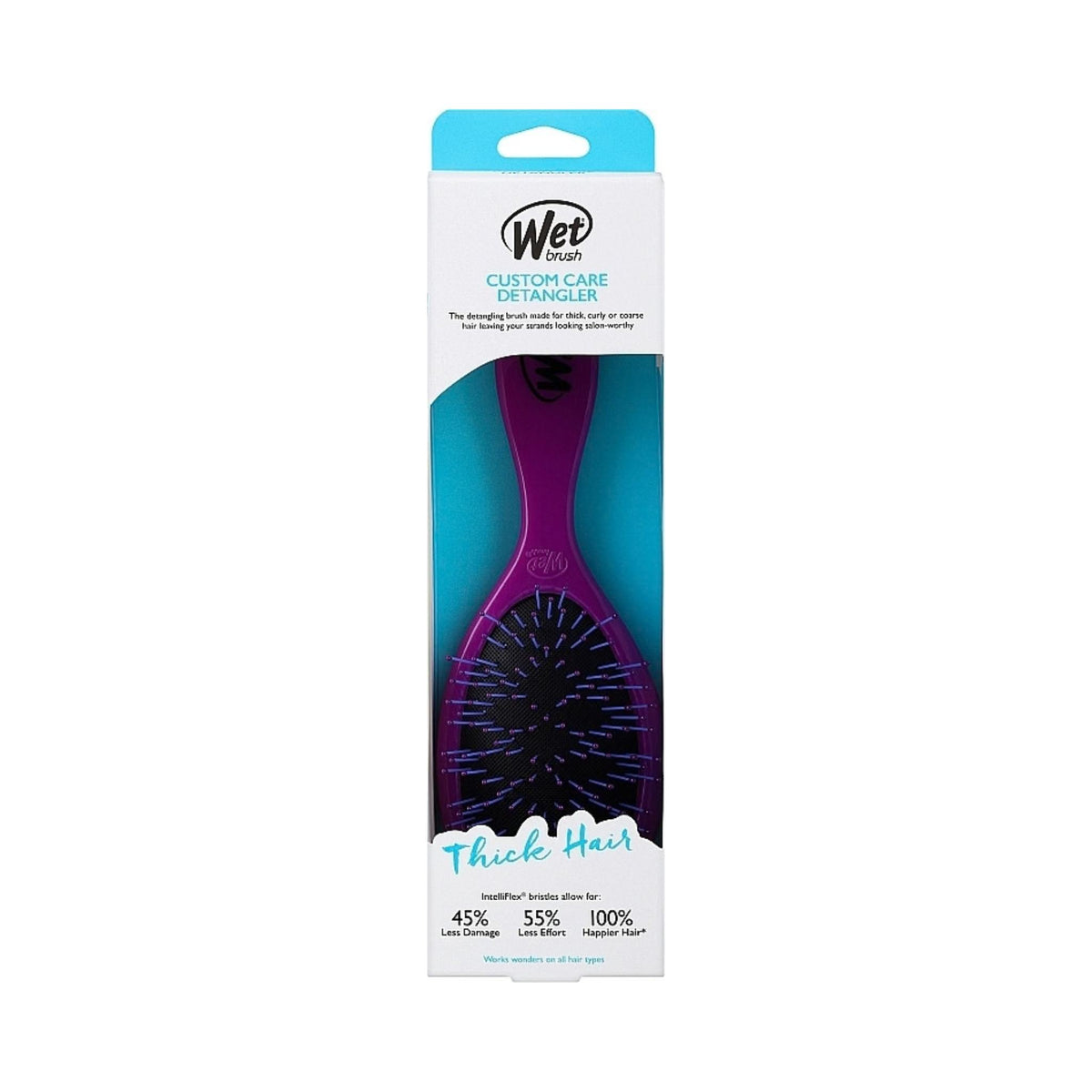 Wet Brush Thick Hair Purple - Hair Brush