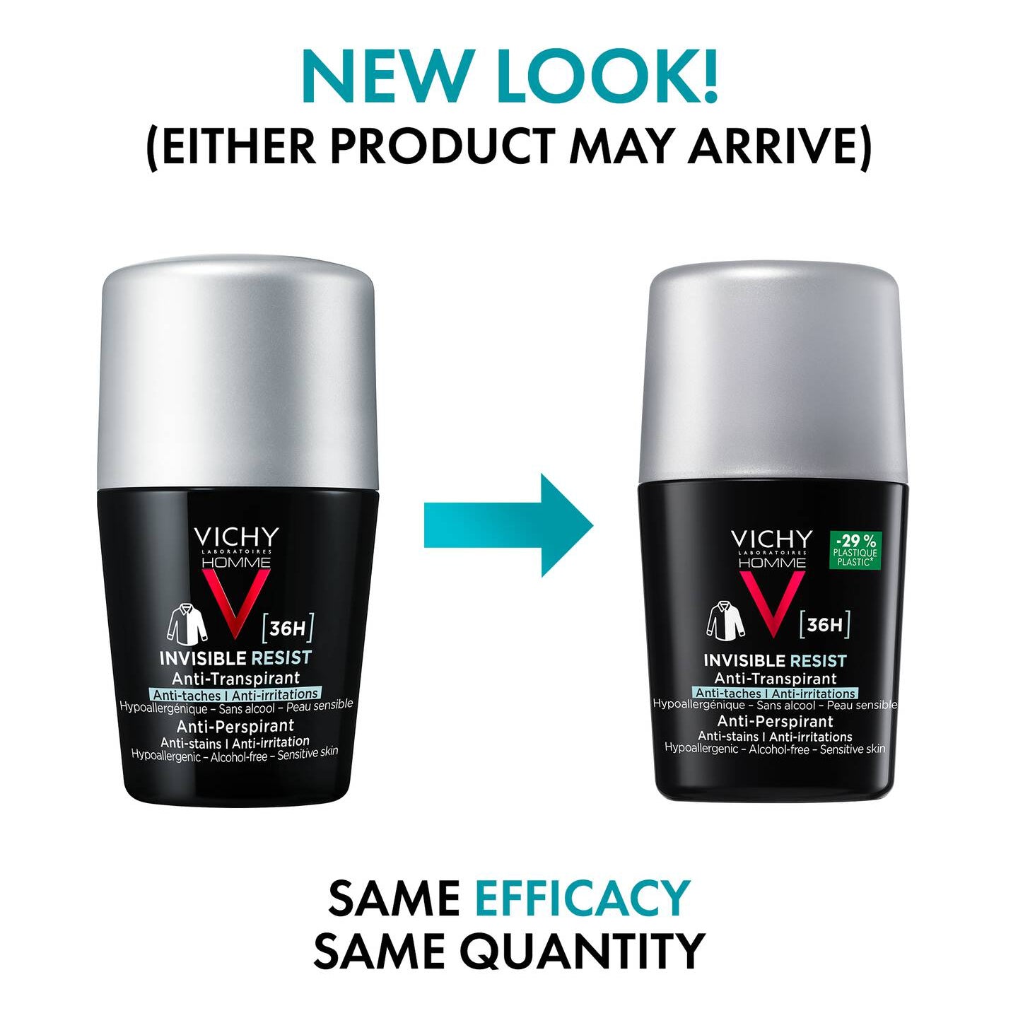 Vichy Deodorant Invisible Resist 36H Men