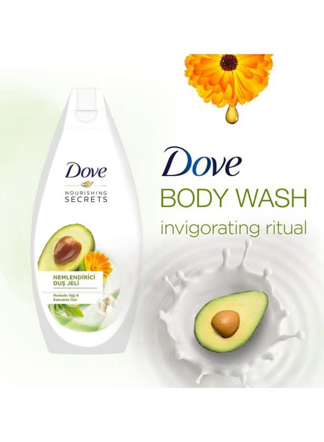 Dove Nourishing Invigorating Ritual With Avocado Oil & Calendula Body Wash