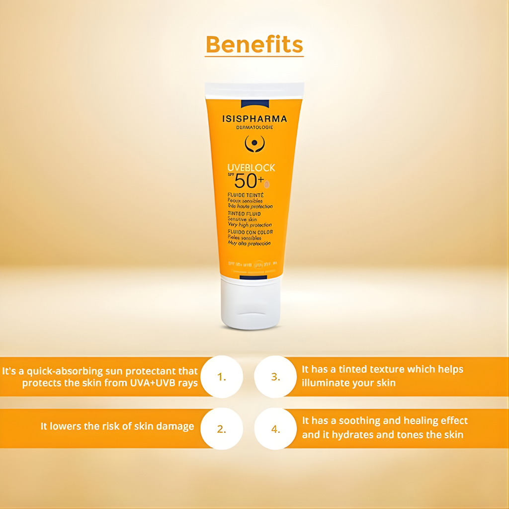 Isispharma Uveblock Spf50+Fluid Light Tinted