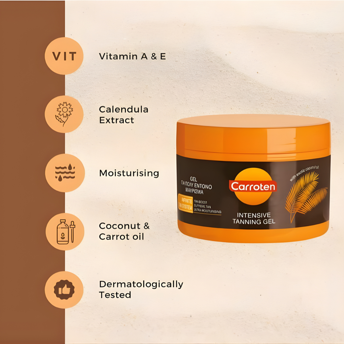 Carroten Intensive Tanning Gel