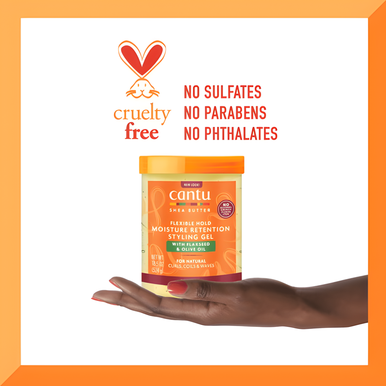 Cantu Shea Butter Flexible Hold Moisture Retention Styling Gel With Flaxseed & Olive Oil Secondary image