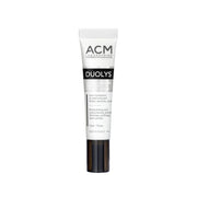 Refect Beauty ACM Duolys Eye Contour Cream in a white and dark brown squeeze tube for hydrating delicate skin.