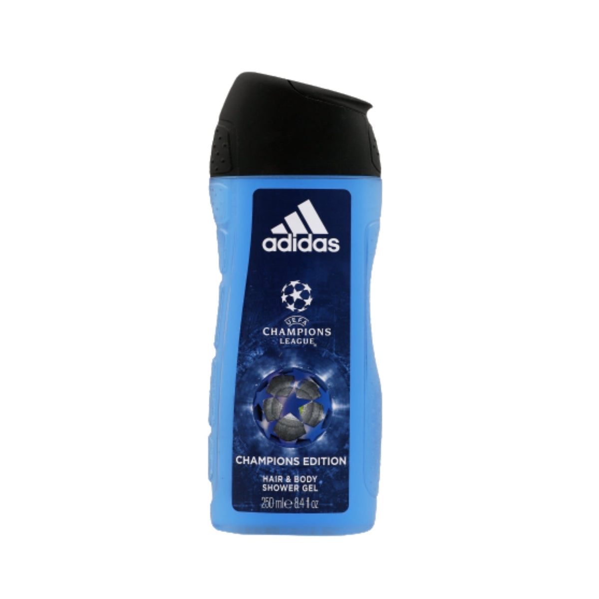 Refect Beauty Adidas UEFA Champions League Champions Edition 2-in-1 hair and body shower gel in a blue bottle Main image