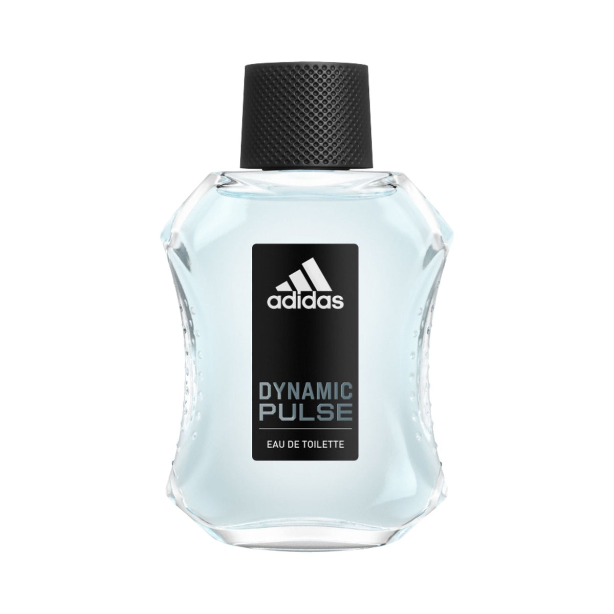 Refect Beauty Adidas Dynamic Pulse Eau de Toilette in a clear glass bottle with a black cap and label. Main image