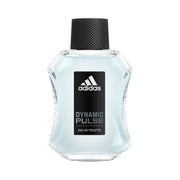 Refect Beauty Adidas Dynamic Pulse Eau de Toilette in a clear glass bottle with a black cap and label.