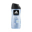 Refect Beauty Adidas Dynamic Pulse 3-in-1 shower gel in a clear 250ml bottle with a black flip-top cap.