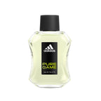 Refect Beauty Adidas Pure Game Eau de Toilette in a clear glass bottle with a black cap and lime green fragrance.