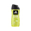 Refect Beauty Adidas Pure Game 3-in-1 shower gel in a lime green bottle with a black cap for body, hair, and face.