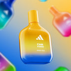 Refect Beauty Adidas Vibes Chill Zone unisex eau de parfum in a yellow and blue gradient glass bottle