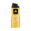 Refect Beauty Adidas Victory League 3-in-1 shower gel in a yellow bottle for hair, face, and body cleansing.