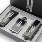 Refect Beauty Afnan 9 PM gift set featuring a 100ml Eau de Parfum, 150ml shower gel, and 150ml deodorant spray.